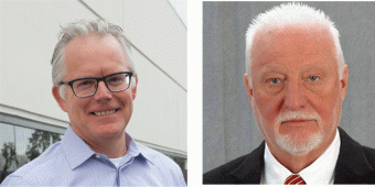 Mike Anderson (left) and Dixon Smart take new posts at Alpine