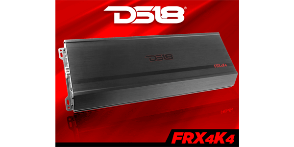 DS18 introduces the FRX4K4 car amplifier
