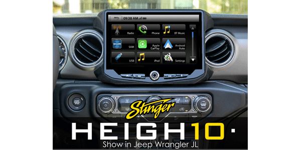 Stinger Car Radio With 10-Inch Screen