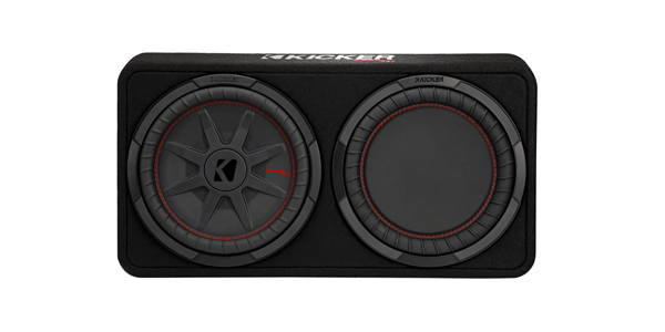 KICKER CompT thin enclosed subwoofers